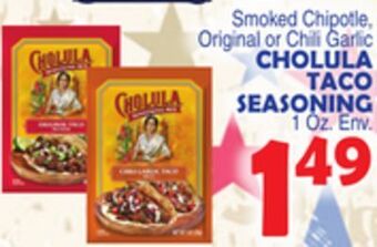 Bravo Supermarkets Cholula taco seasoning offer