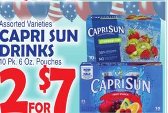 Bravo Supermarkets Capri sun drinks offer