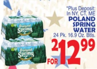Bravo Supermarkets Poland spring water offer