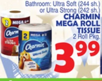 Bravo Supermarkets Charmin mega roll tissue offer