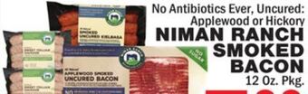 Bravo Supermarkets Niman ranch smoked bacon offer