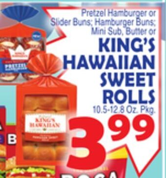 Bravo Supermarkets King's hawaiian sweet rolls offer