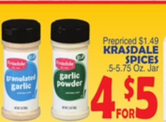 Bravo Supermarkets Krasdale spices offer