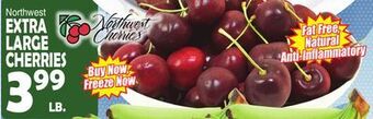 Bravo Supermarkets Extra large cherries offer