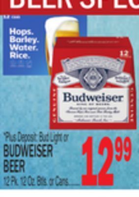 C Town Budweiser beer offer
