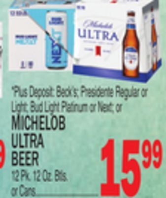 C Town Michelob ultra beer offer