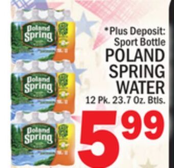 C Town Poland spring water offer