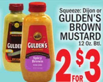 C Town Gulden's brown mustard offer