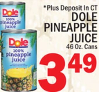 C Town Dole pineapple juice offer