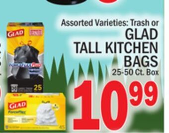 C Town Glad tall kitchen bags offer