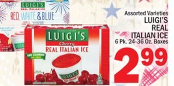 C Town Luigi's real italian ice offer