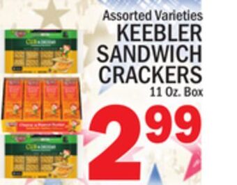 C Town Keebler sandwich crackers offer