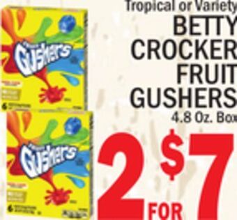 C Town Betty crocker fruit gushers offer