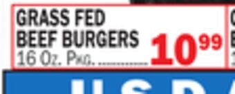 C Town Grass fed beef burgers offer