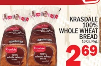 C Town Krasdale 100% whole wheat bread offer