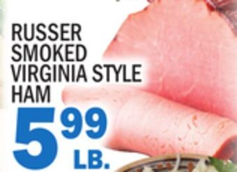 C Town Russer smoked virginia style ham offer