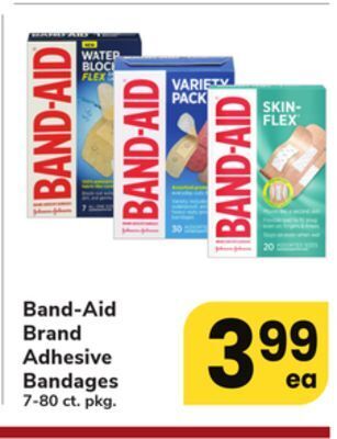 ACME Band-aid brand adhesive bandages offer