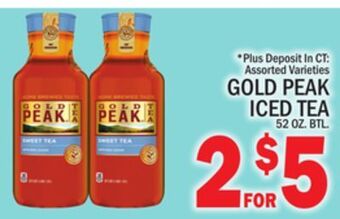 C Town Gold peak iced tea offer