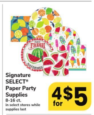 ACME Signature select® paper party supplies offer