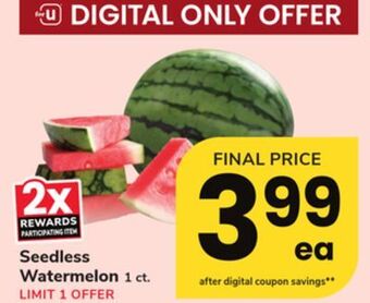 ACME Seedless watermelon offer