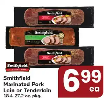 ACME Smithfield marinated pork loin or tenderloin offer