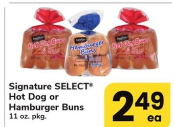 ACME Signature select® hot dog or hamburger buns offer