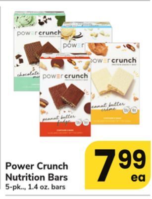 ACME Power crunch nutrition bars offer