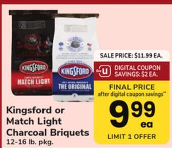 ACME Kingsford or match light charcoal briquets offer