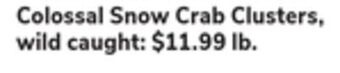 ACME Colossal snow crab clusters offer