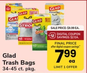 ACME Glad trash bags offer