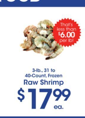 Price Rite Raw shrimp offer