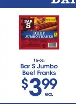 Price Rite Bar s jumbo beef franks offer