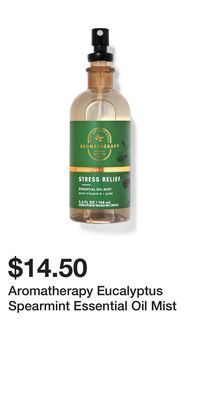 Bath & Body Works Aromatherapy eucalyptus spearmint essential oil mist offer