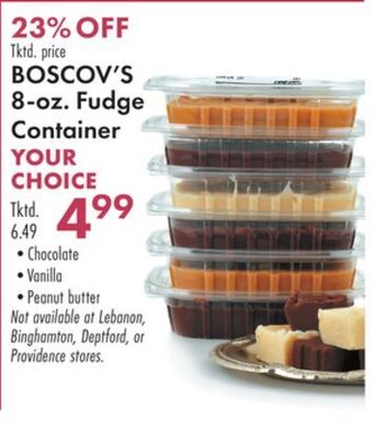 Boscov's Boscov's 8-oz. fudge container offer