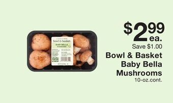Fairway Store Market Bowl & basket baby bella mushrooms offer