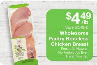 Fairway Store Market Wholesome pantry boneless chicken breast offer