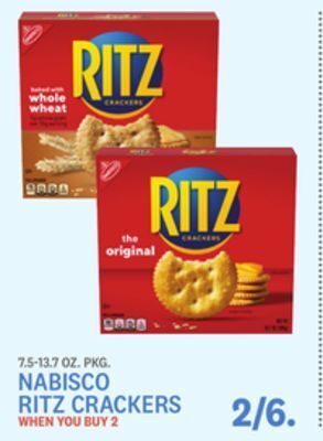 Kings Food Markets Nabisco ritz crackers offer