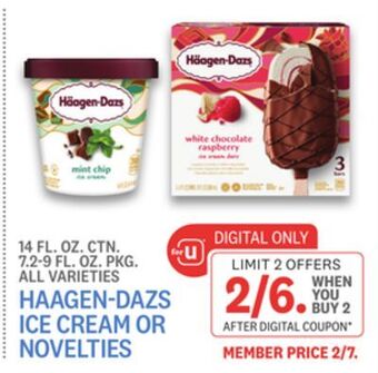 Kings Food Markets Haagen-dazs ice cream or novelties offer
