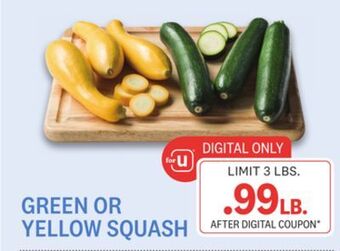 Kings Food Markets Green or yellow squash offer