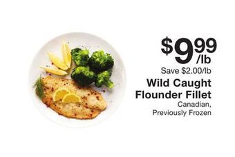 Fairway Store Market Wild caught flounder fillet offer