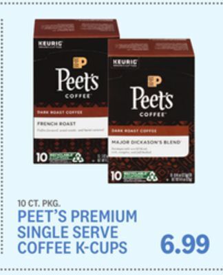 Kings Food Markets Peet's premium single serve coffee k-cups offer