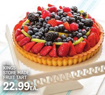Kings Food Markets Kings store made fruit tart offer
