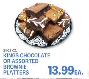 Kings Food Markets Kings chocolate or assorted brownie platters offer