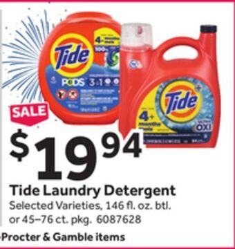 Stop&Shop Tide laundry detergent offer