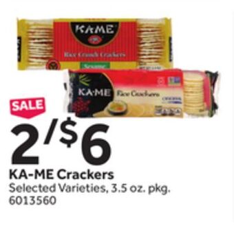 Stop&Shop Ka-me crackers offer