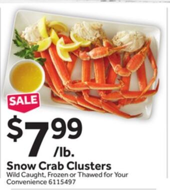 Stop&Shop Snow crab clusters offer