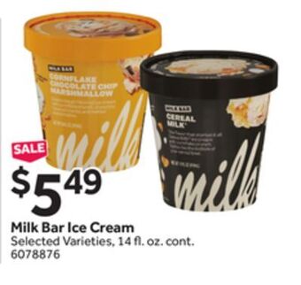 Stop&Shop Milk bar ice cream offer