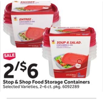 Stop&Shop Stop & shop food storage containers offer