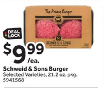Stop&Shop Schweid & sons burger offer