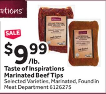 Stop&Shop Taste of inspirations marinated beef tips offer